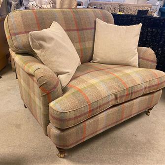 SNUGGLER CHAIR IN STUNNING CHECK FABRIC £1175